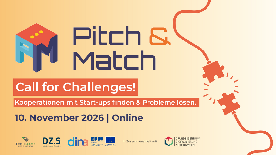Wir suchen eure Challenges für das Online-Event Pitch & Match am 10.11.2026